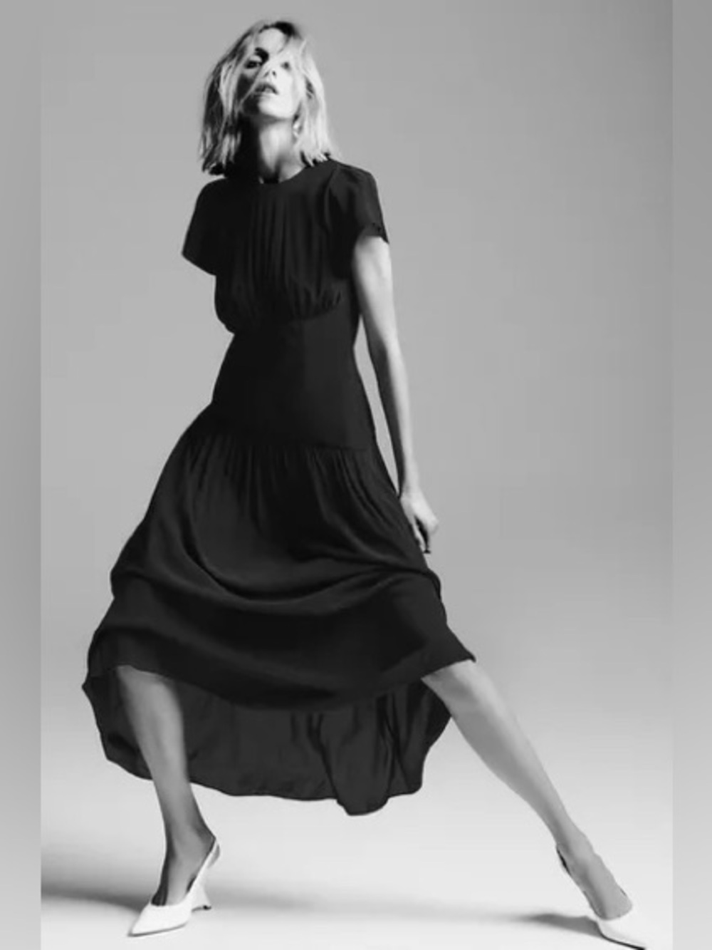 ZARA ZW COLLECTION COMBINATION SASH DRESS